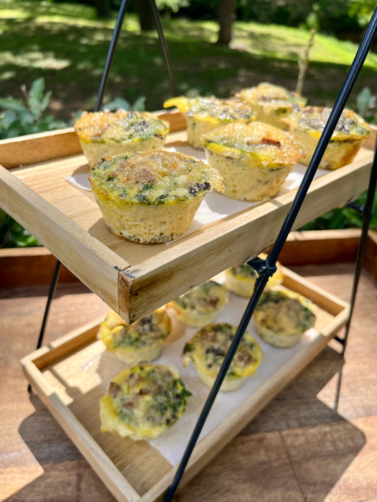Keto Egg Bites - Mushroom/Spinach/Swiss